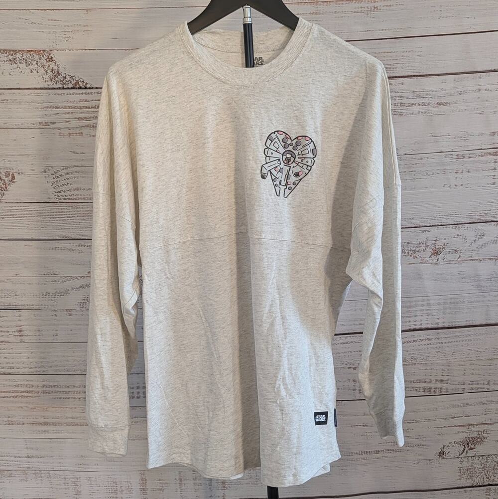 Star Wars Spirit Jersey Women S Oatmeal I Love You Millennium Falcon Disney Park